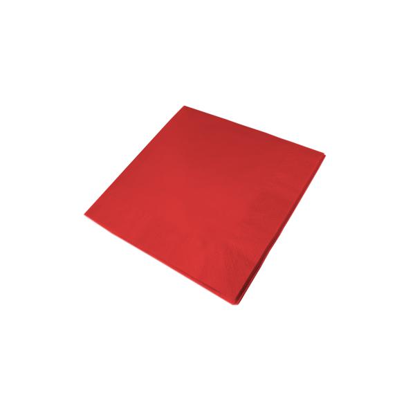 25cm Cocktail Napkins - 2ply - Red